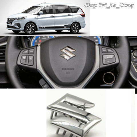 貼花貼紙貼紙鈴木 Vitara 形 S 形方向盤裝飾 Ertiga Swift Ciaz Wagon 汽車鍍鉻