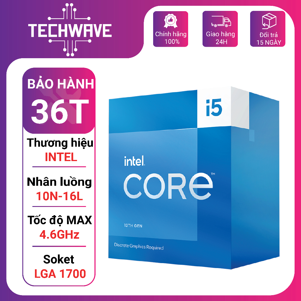 處理器 - CPU Intel Core i5 13400F 正品新托盤在 Techwavee