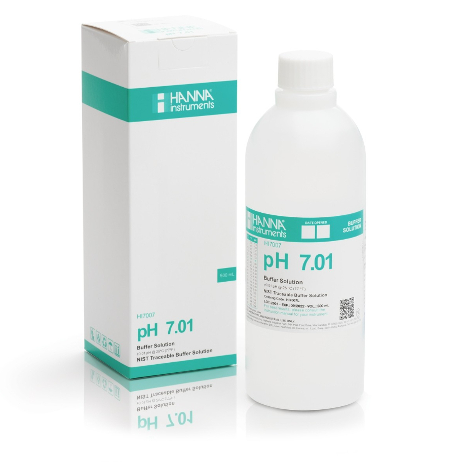 Ph 7.01 校準解決方案,瓶 500mL HI7007L Hanna Instruments