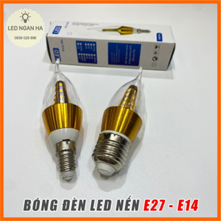 5w led 蠟燭燈泡 E27 燈座,E14 飾有暖黃燈