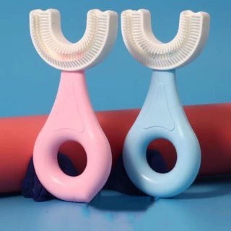 U 形牙刷適合牙齒幫助您的寶寶 Vewj Clean