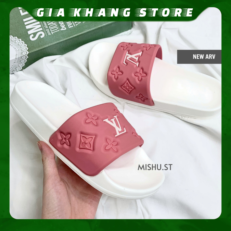 38-43 年 LV 潮流黑色肩帶男士拖鞋 - GIA KHANG STORE