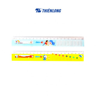 Thien Long 20cm 可愛哆啦A夢造型硬塑膠尺,帶名稱標籤,適合學生 SR-011/DO Gia Nguyen