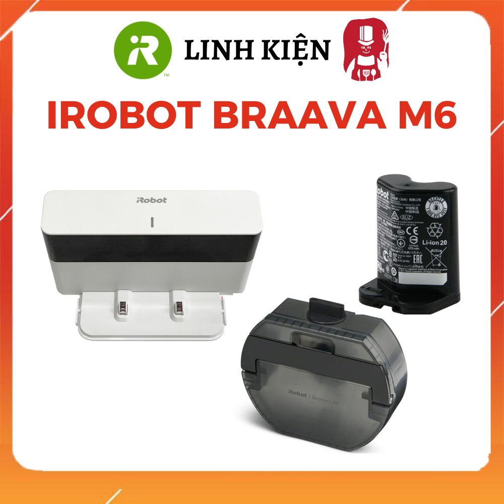 配件,irobot Braava M6 Components _ 充電底座、電池、水箱更換 Braava 機器人