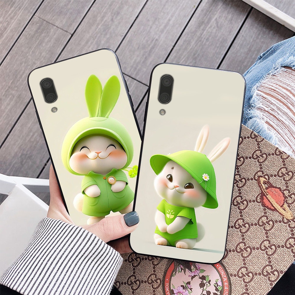華為 y7 pro 2019 手機殼帶超可愛兔子印花