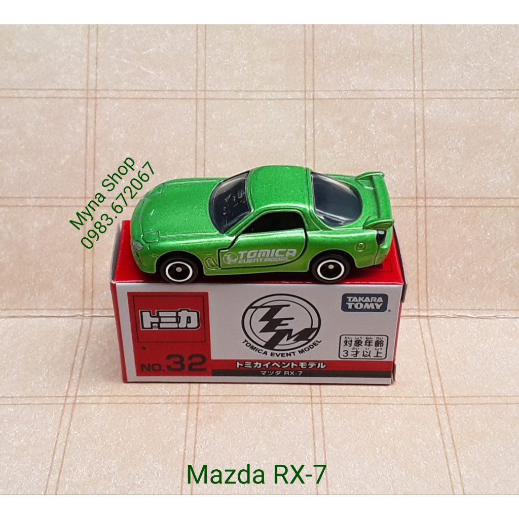 玩具模型 Tomica,No.32 Mazda RX-7,Tomica 活動模型