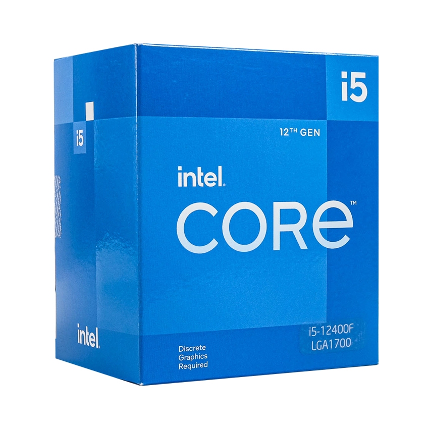 Intel CORE I5-12400F CPU(高達 4.4GHZ,6 核 12 線程,18MB 高速緩存,65W)