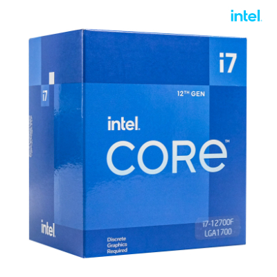 Intel CORE I7-12700F CPU(高達 4.8GHZ、12 核 20 線程、25MB 緩存、125W)