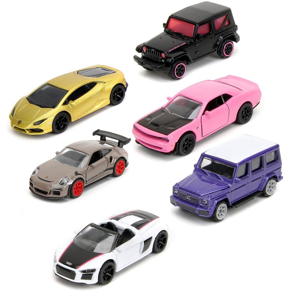 壓鑄金屬粉色滑軌汽車模型 1:64 比例正版 Jada Toys