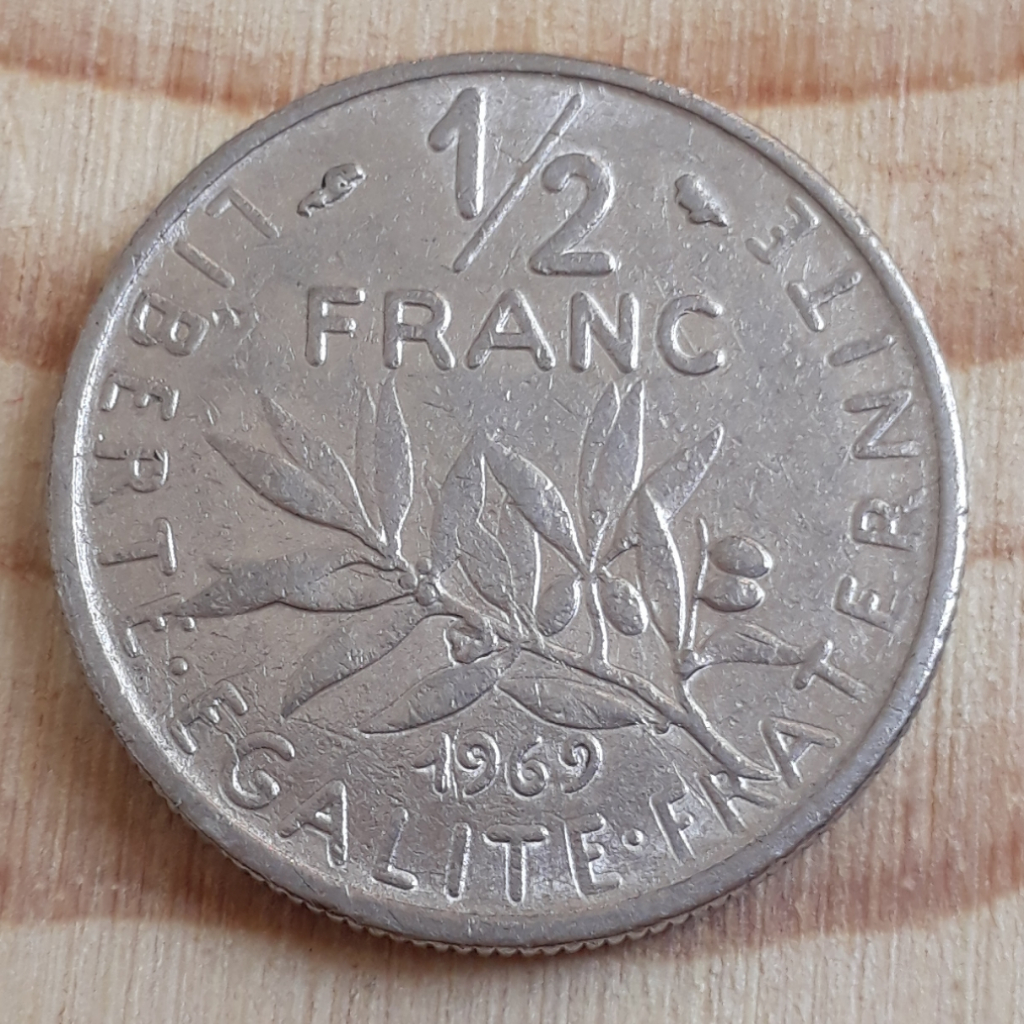 硬幣 1 / 2 法郎法國