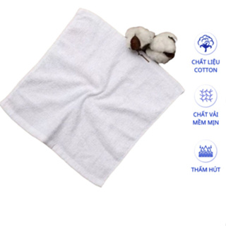 傘方白毛巾,白毛巾 30x30 棉 100%,軟白毛巾,吸水,265 帶盒