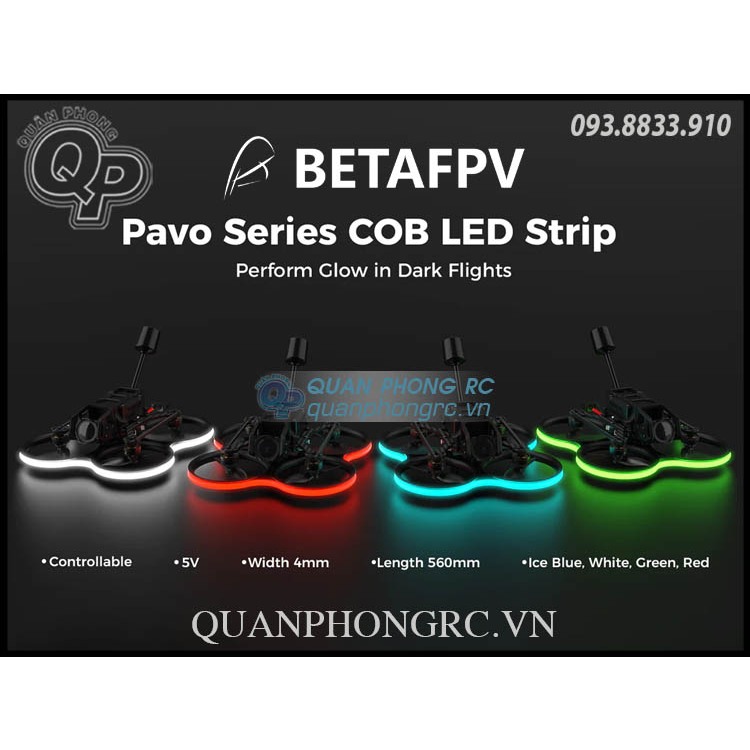 Betafpv LED燈條COB Pavo系列COB LED燈條5V(1股)