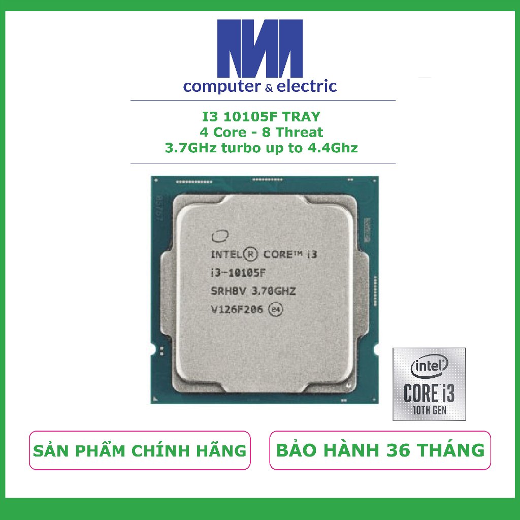 Cpu 核心 i3 10105F 托盤