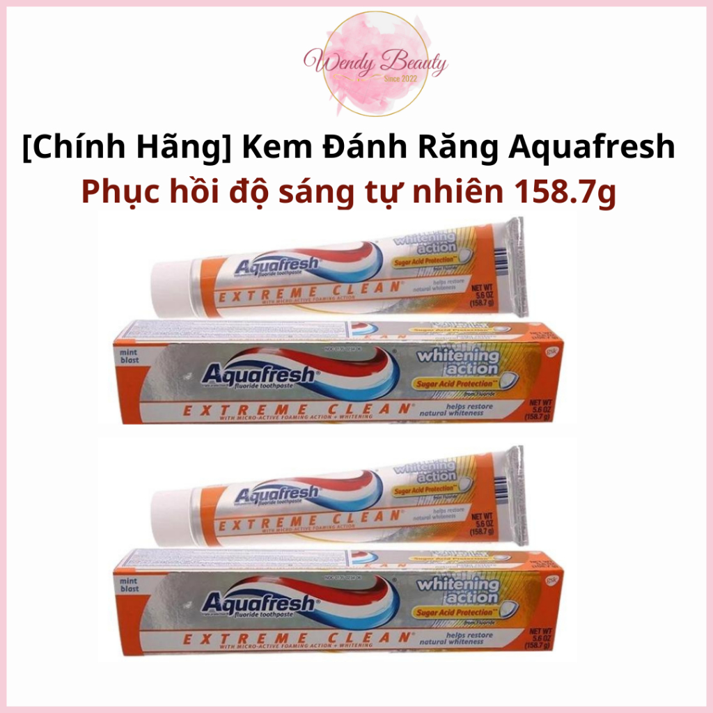 【正品】Aquafresh 自然亮度恢復牙膏 158.7g 極致清潔美白作用