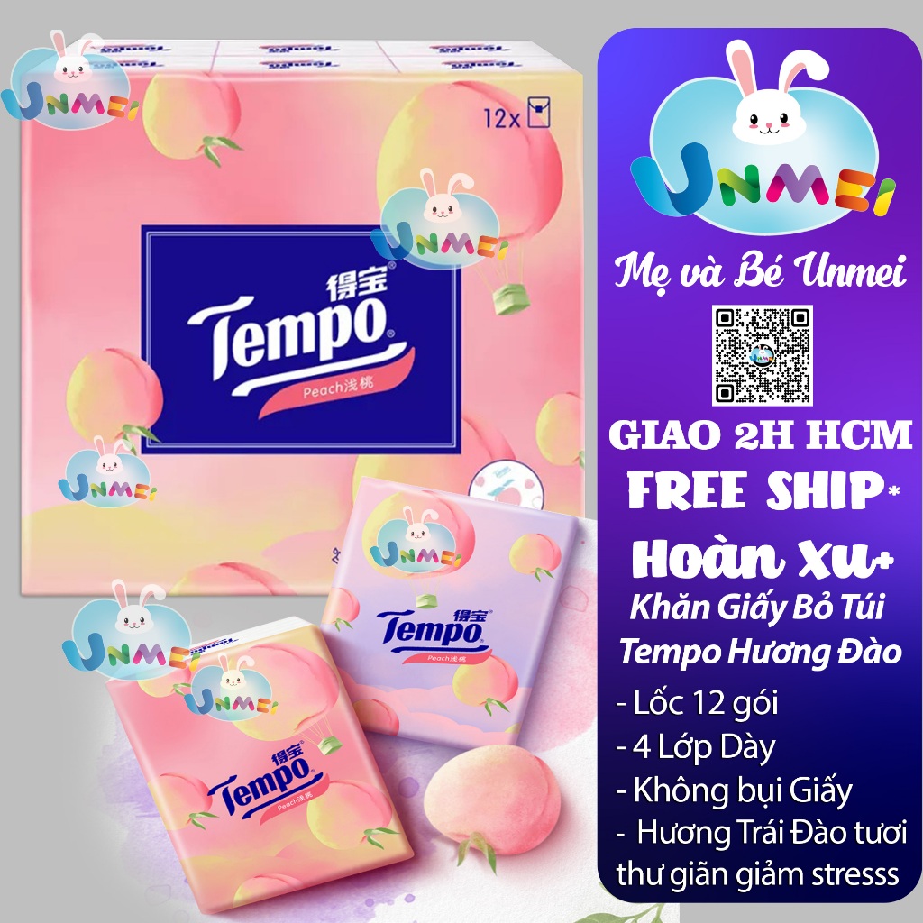 Tempo - Unmei Peach Stamppo 袖珍紙巾