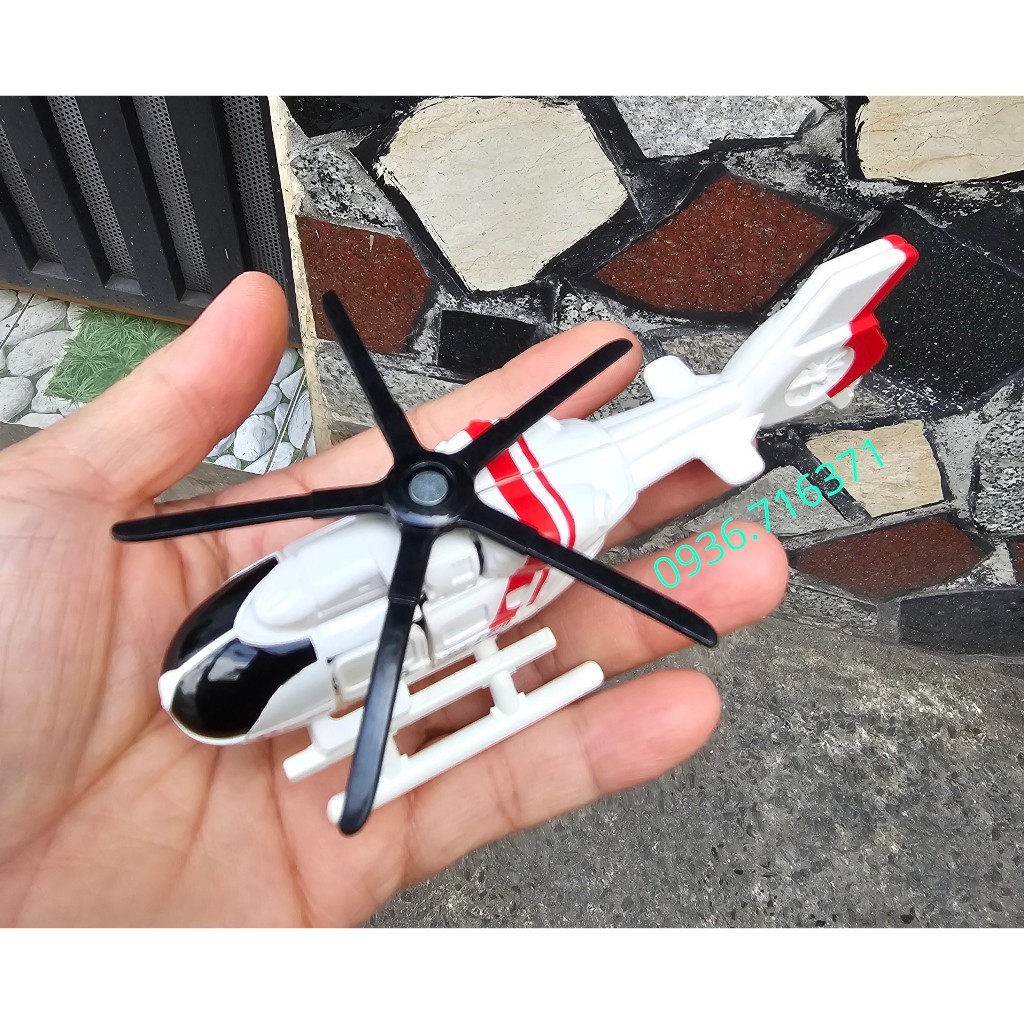 Tomica日本變形金剛白色直升機改造