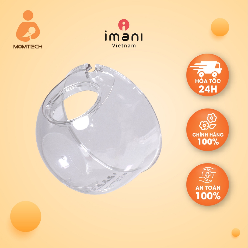 Imani PA TR 55 天然安全無線吸奶器零售杯配件 200 毫升
