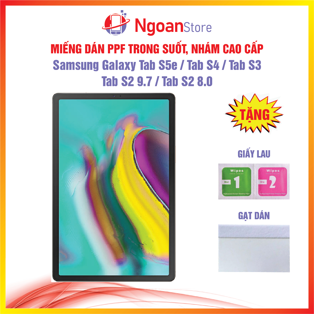 Ppf 貼紙三星 Galaxy Tab S5e S4 S3 S2 9.7 S2 8.0 防指紋恢復划痕-Ngoan St