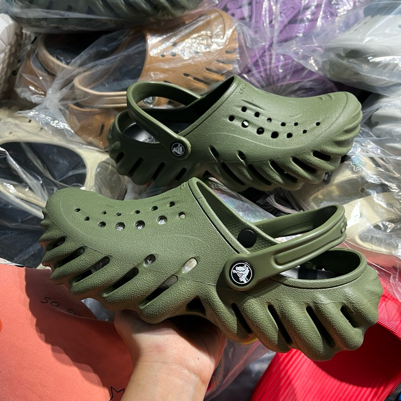 [實物] Crocs Echo 拖鞋帶剪裁缺陷正品超順滑 M6W8 魅力送禮