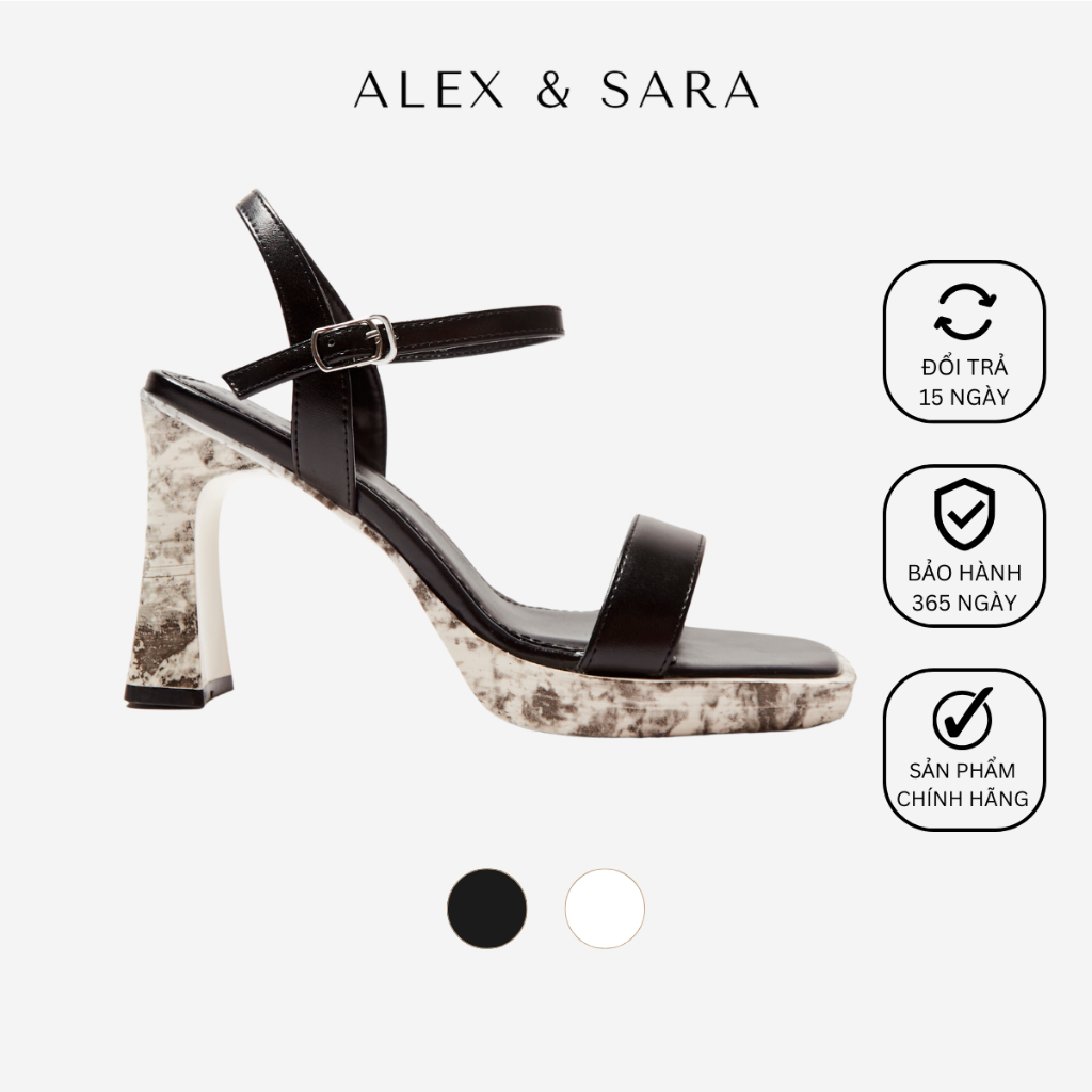 高品質 PU 皮革 ALEX 和 SARA - AL303 方頭雙鞋底