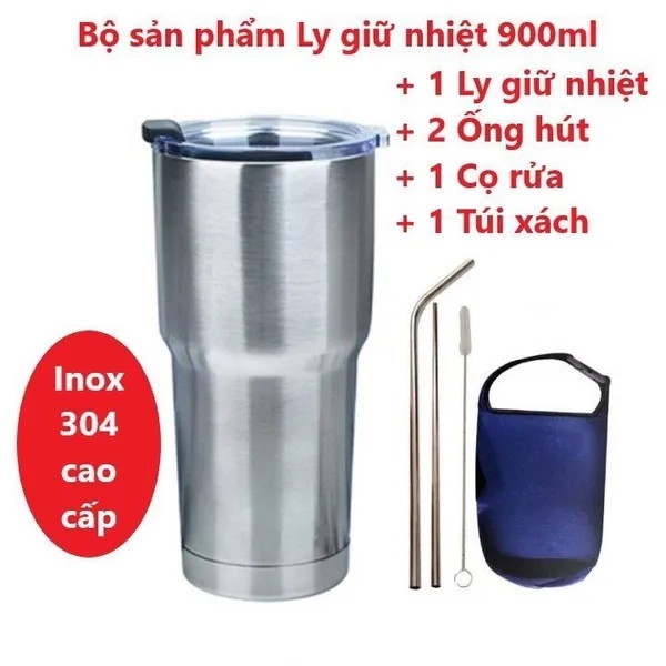 Yeti Thailand 保溫杯 900 毫升帶袋、2 根吸管和清潔刷 - 保溫杯 - 保溫瓶