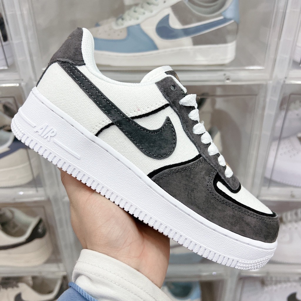 灰色 Air Force 1 AF1 麂皮鞋麂皮鞋帶 S.Accessories 鼠毛全盒