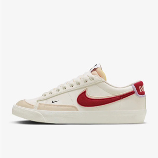 Nike Blazer Low 白色和紅色男女運動鞋紅色和白色 Full Box Bill