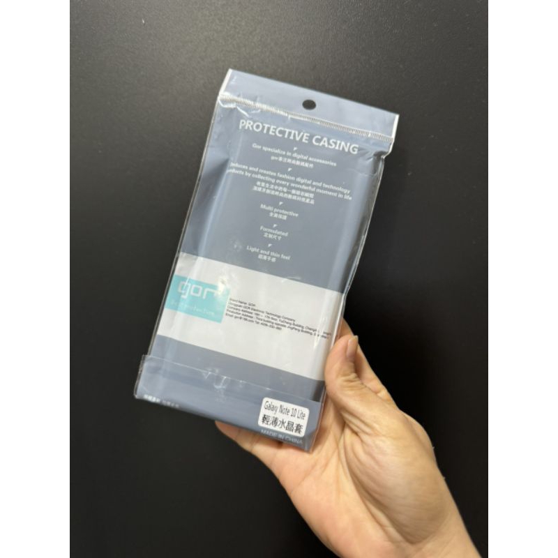 Gor 三星 Note 10 lite 透明矽膠高級軟殼