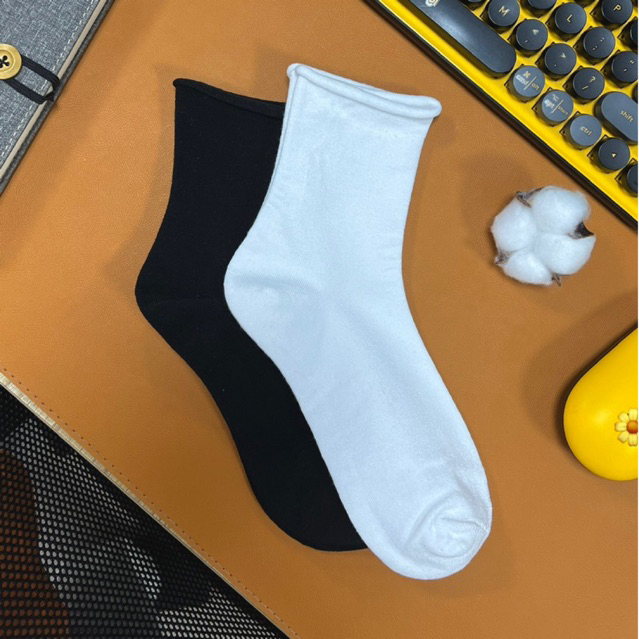 Chupy 竹纖維女襪黑白透氣加厚舒適除臭劑-TD880
