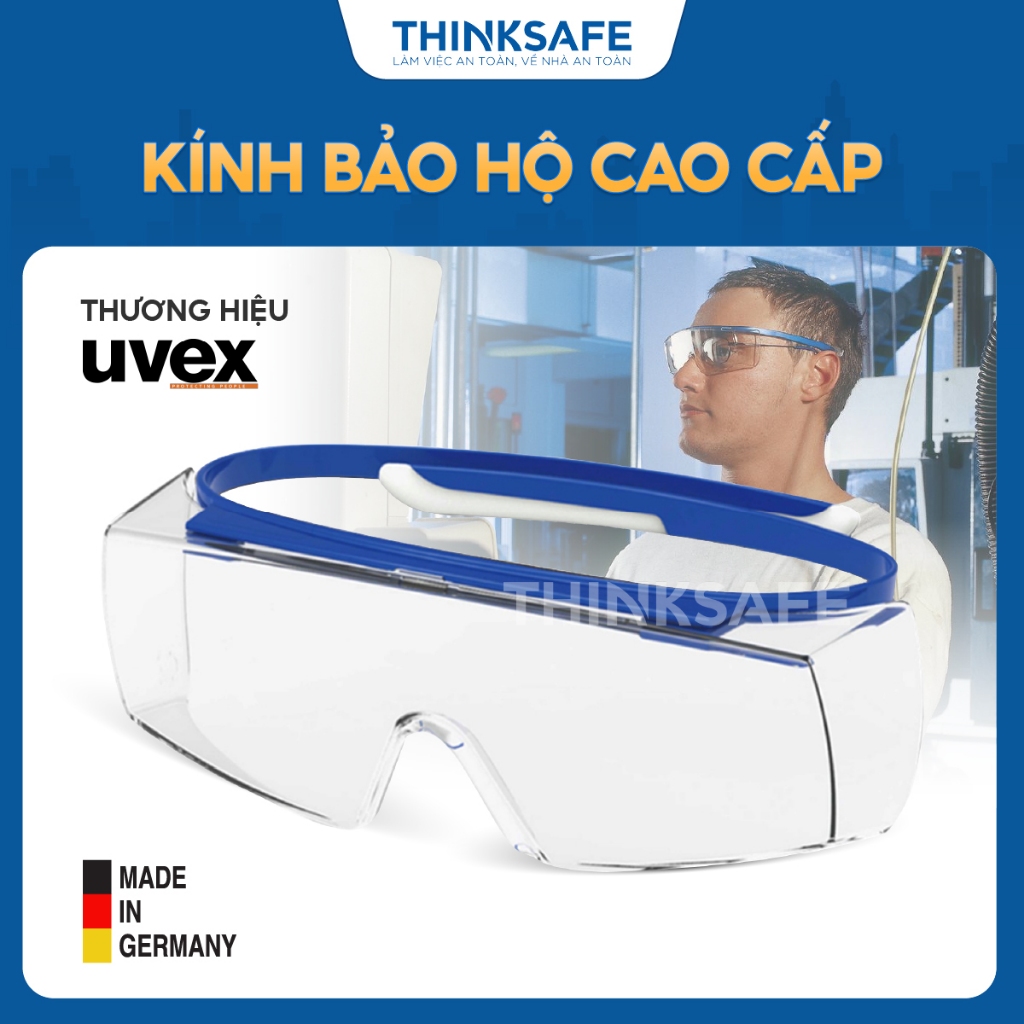 正品uvex Super OTG高端頭盔防塵防紫外線遮光防霧眼鏡-THINKSAFE