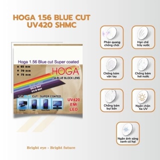 正品 HOGA 1.56 BLUE CUT 防藍光鏡片