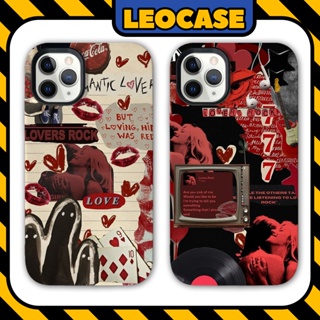 Leocase Lovers Rock TV Girl 高級矽膠 iPhone 手機殼 y2k 手機殼適用於 iPhon