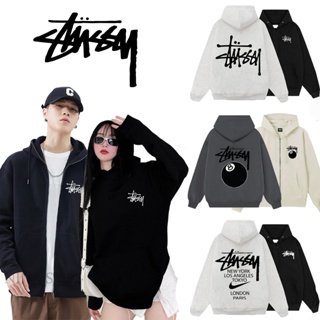 Stussy 基本款中性連帽外套 2 層厚棉氈寬款 8 正品