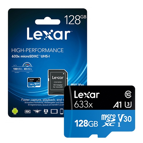 Microsd Lexar 32GB / 64GB / 128GB class 10 UHS-I 存儲卡 - 速度 10