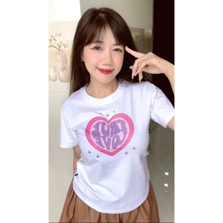 Yu CHERRY Baby Tee 4向短袖純棉T恤 True Love Heart Babytee YP019