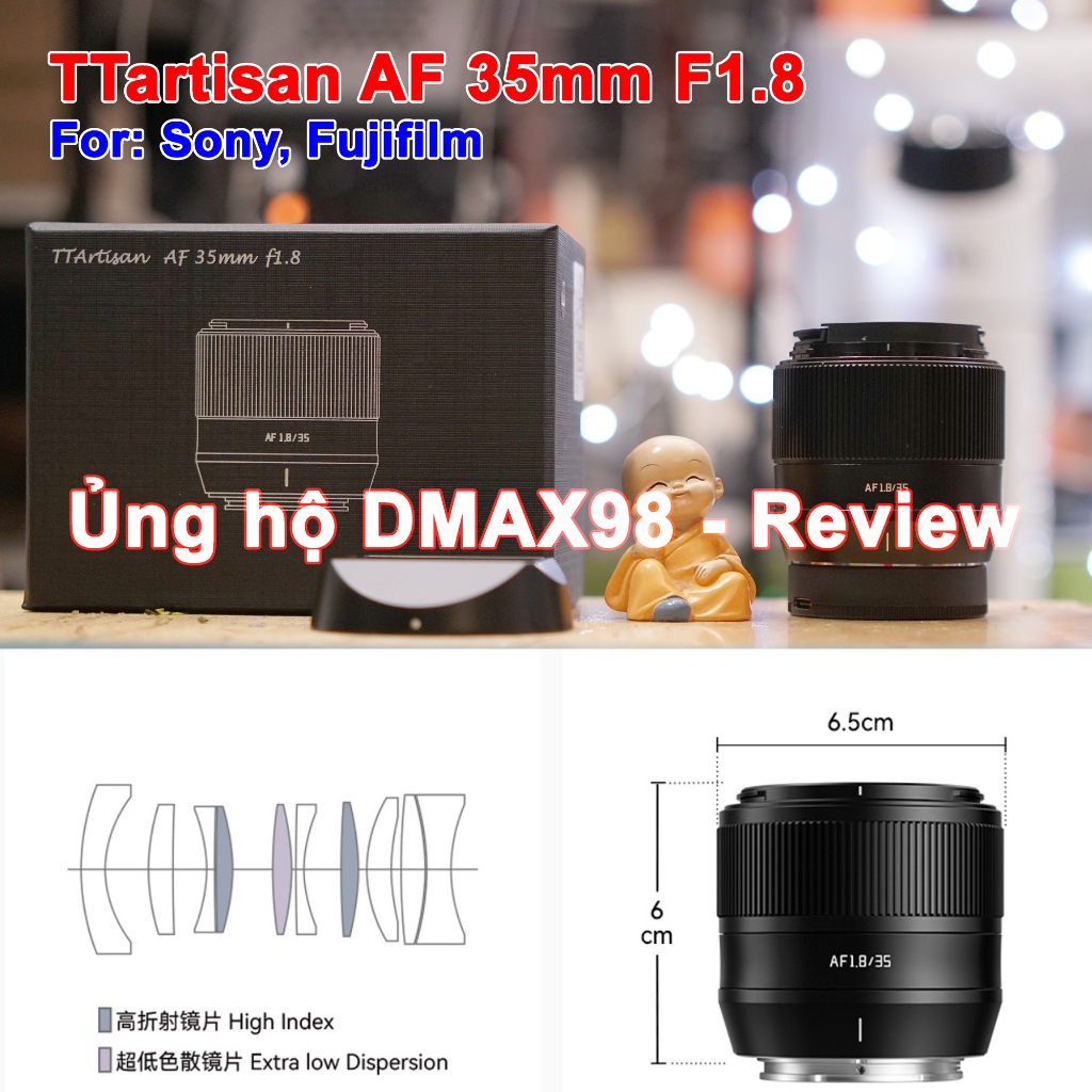 Ttartisan AF 35mm F1.8 鏡頭適用於索尼、富士相機
