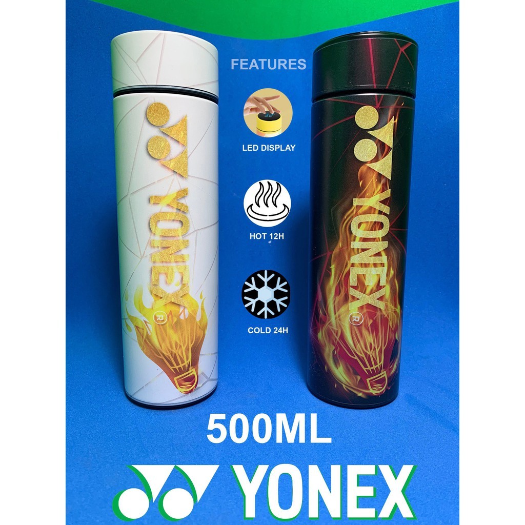 高端 YONEX 羽毛球保溫瓶,保溫杯顯示溫度 500ml 現代風格 SP003