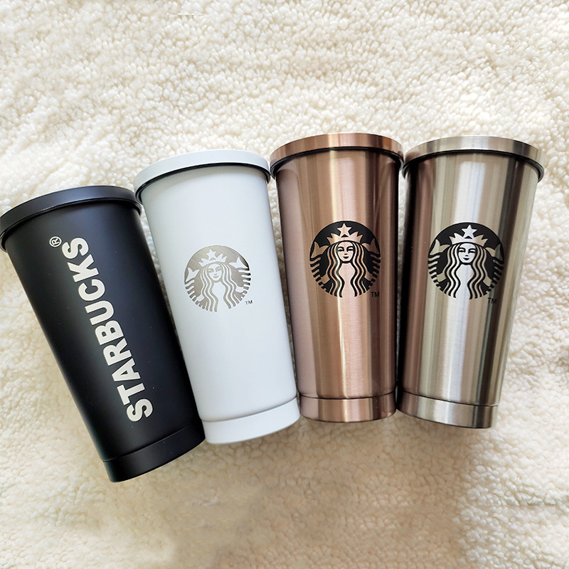 Starbucks Thermos Cup 500ml / 750 帶許多不銹鋼 304 吸管保溫 5-6 小時,星巴克