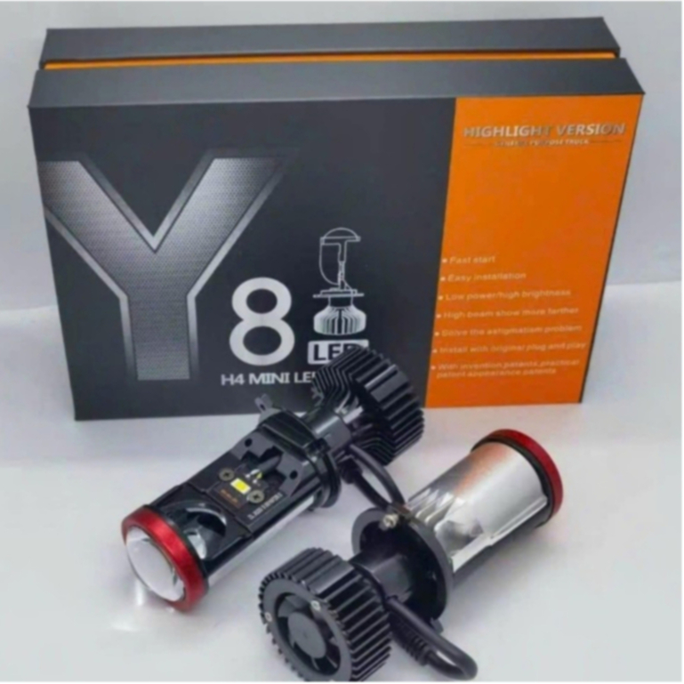 H4 Y8 led 燈,用於汽車和摩托車的 Y8 針 H4 超亮 led 大燈。