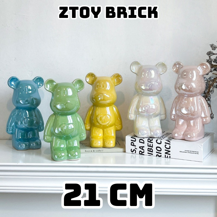 【帶節約管】BEARBRICK Mini 小熊模型 21CM 優質靜電陶瓷材料 DECOR ZTOY BRICK