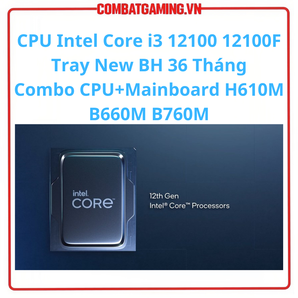 Cpu處理器intel Core i3 12100 12100F托盤全新無風扇組合CPU+主板H610M正品