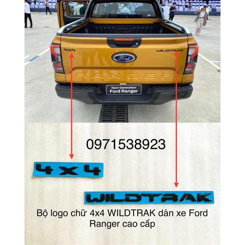 標誌字母 4X4 WILDTRAK 汽車貼紙 FORD RANGER 高端