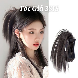 直馬尾假髮夾,女長直半頭髮夾