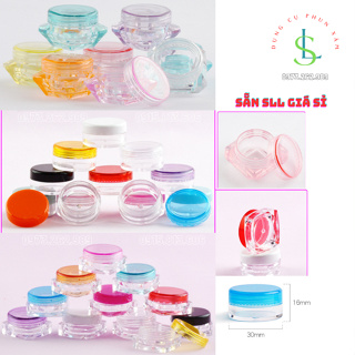 塑料罐化妝品提取 3g - 5g, 鑽石罐, 方形罐, 圓形罐 / linhshop-HN