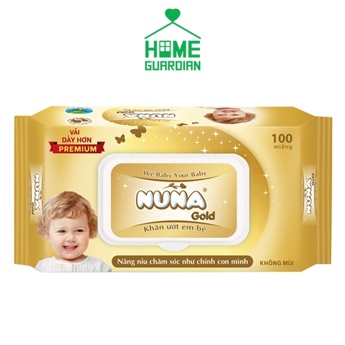 Nuna Gold 嬰兒濕巾(超厚)100 片無味