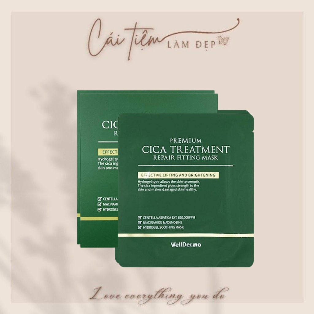 Wellderma Premium Cica Treatment 腮紅果凍面膜(綠色)