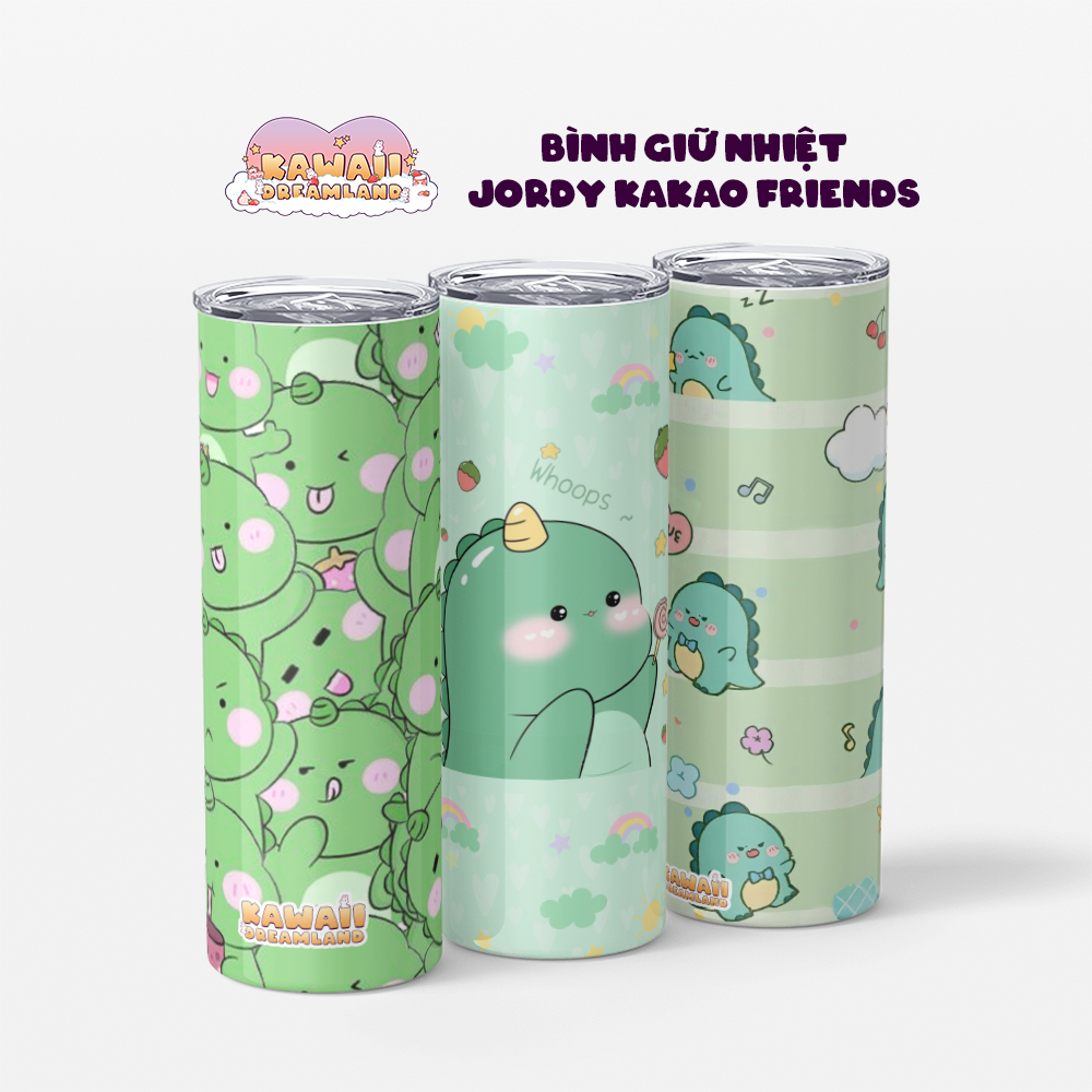 Jordy Kakao Friends 可愛保溫瓶 - Jordy Kakao Friends 可愛保溫杯 - 600m