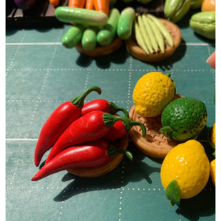 迷你紅辣椒模型、迷你蔬菜水果裝飾