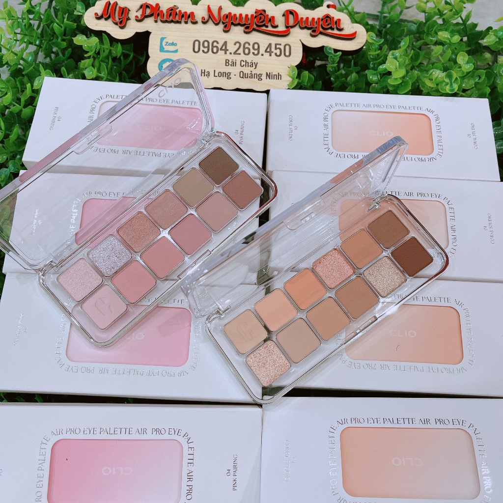 {12 新型號盒} Clio Pro Eye Palette Air 12 盒眼影盤 - 新版光滑粉筆色