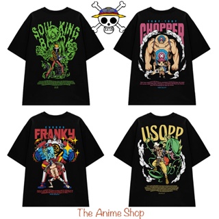 熱門一件中性中性 T 恤世界動漫遊戲襯衫 Brook、Choker、Franky、Ussop